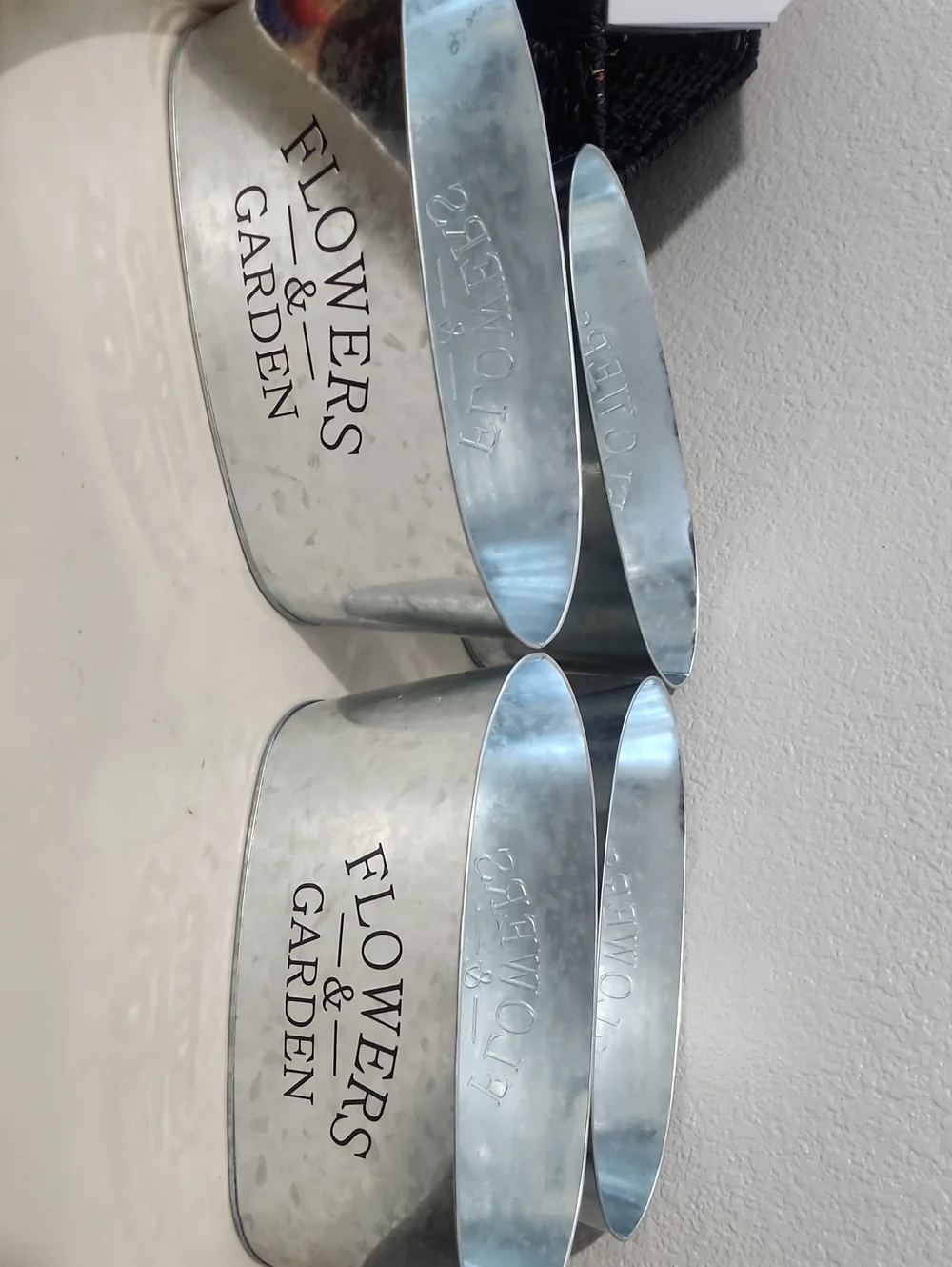 Galvanized Planter - Silver